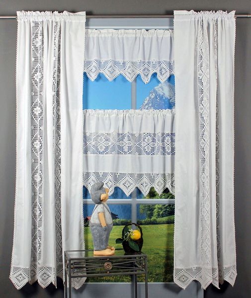 HOSSNER - ART OF HOME DECO Gardine "Achental" Stangendurchzug 1 Stk. tlg. günstig online kaufen