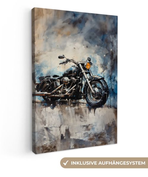 OneMillionCanvasses® Leinwandbild Motorrad - Fahrrad - günstig online kaufen