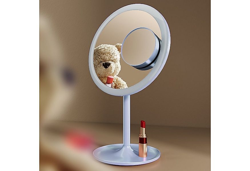 EMKE Kosmetikspiegel mit Beleuchtung 1x/3x Vergrößerung 3 Farbtemperaturen günstig online kaufen