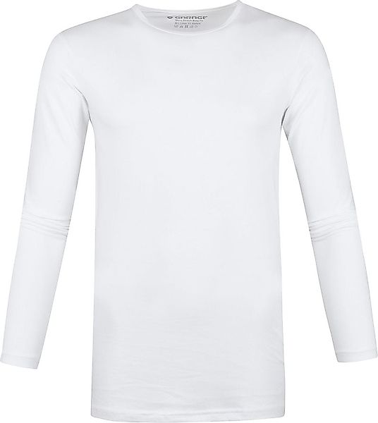 Garage Basic Longsleeve T-Shirt Stretch Weiß - Größe XL günstig online kaufen