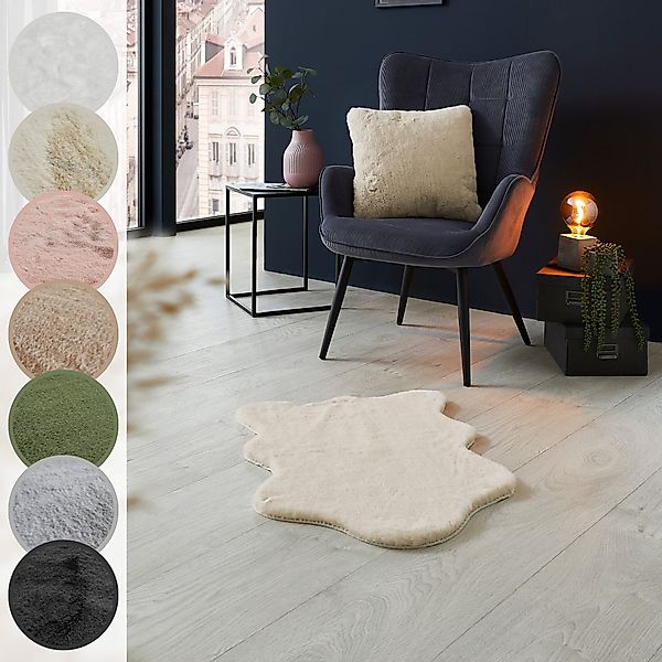 LUXOR living Fellteppich »Novara«, fellförmig, 30 mm Höhe, Kunstfell, weich günstig online kaufen