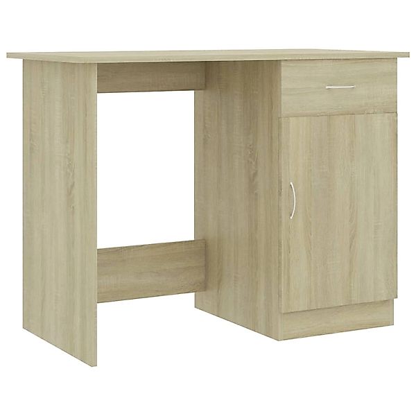 vidaXL Schreibtisch Sonoma-Eiche 100x50x76 cm Holzwerkstoff 801083 günstig online kaufen