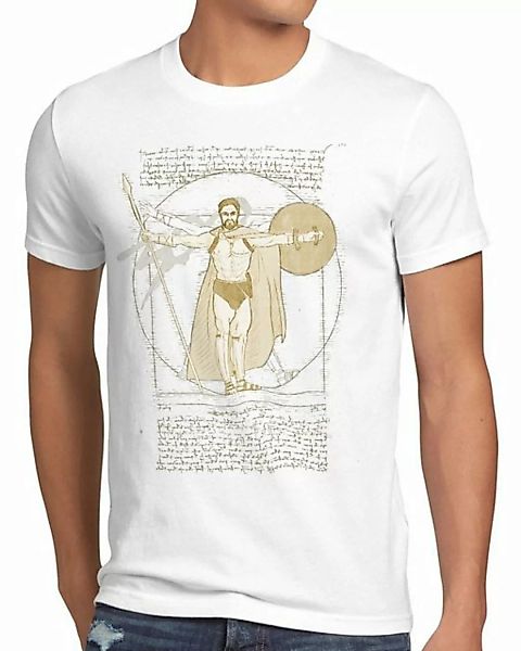 style3 Print-Shirt Herren T-Shirt Vitruvianischer Spartaner antiker kämpfer günstig online kaufen