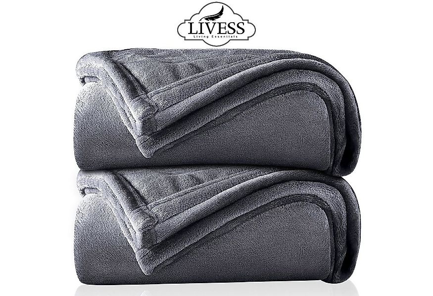 Wohndecke Kuscheldecke hochwertige Sofadecke, Livess, flauschig Tagesdecke, günstig online kaufen