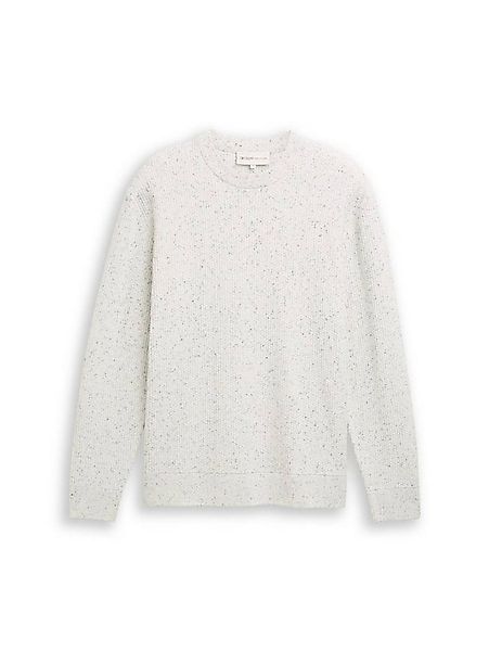 TOM TAILOR Rundhalspullover 1049208 Melierte Optik mit feiner Strickstruktu günstig online kaufen