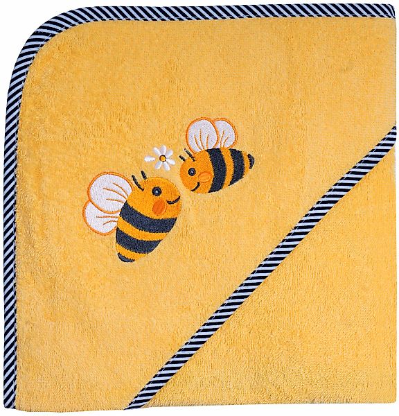 Wörner Kapuzenhandtuch "Bienen" mit Kapuze, maschinenwaschbar, trocknergeei günstig online kaufen