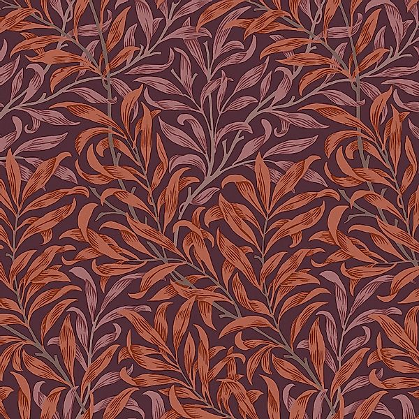 William Morris at Home Vliestapete Willow Bough 10 m x 52 cm Lila FSC® günstig online kaufen
