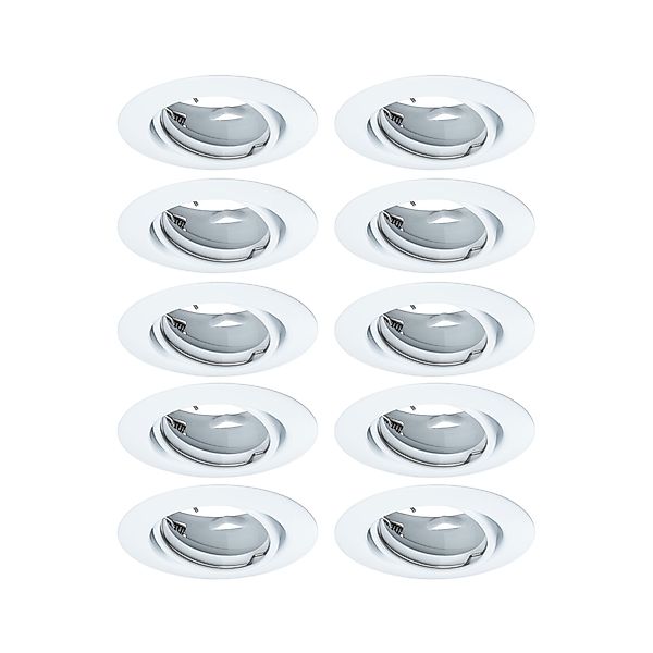 Paulmann "Einbauleuchte Base Basisset schwenkbar rund 90mm 20° GU10 max. 10 günstig online kaufen