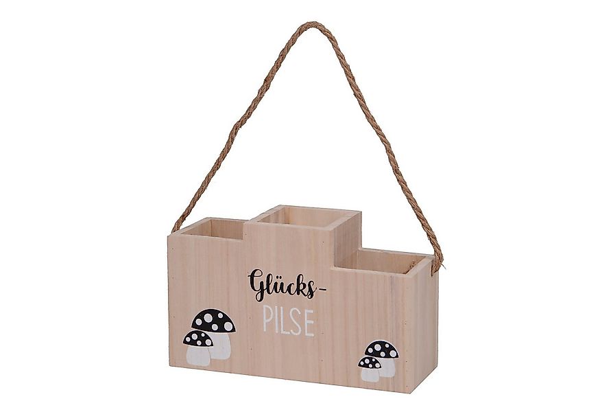 UNUS HOME Flaschenkorb Flaschenhalter Glückspilze Holz Bambus 3 Flaschen Ge günstig online kaufen