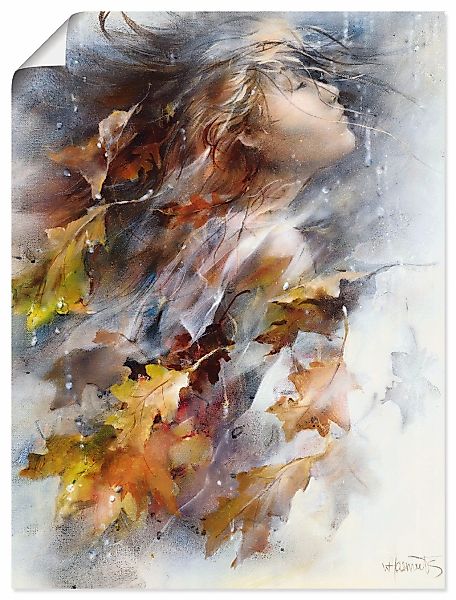 Artland Wandbild "Herbst" Frau 1 Stk. tlg. als Leinwandbild, Poster, Wandau günstig online kaufen
