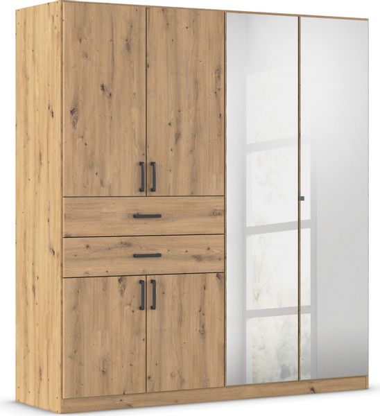 rauch Drehtürenschrank "Maika" mit Spiegel, 2 Schubladen, in verschiedenen günstig online kaufen