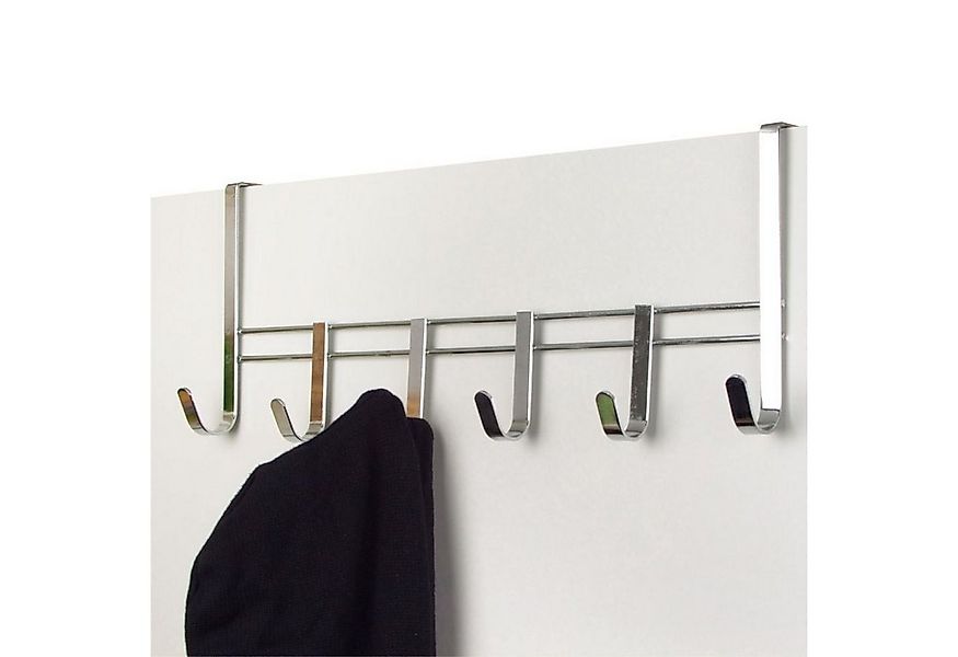 BURI Türgarderobe Metall-Türgarderobe verchromt Türhaken Kleiderhaken Garde günstig online kaufen