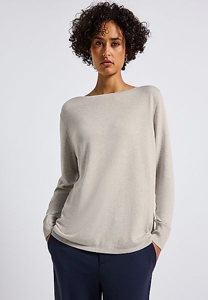 STREET ONE Strickpullover mit U-Boot-Ausschnitt günstig online kaufen