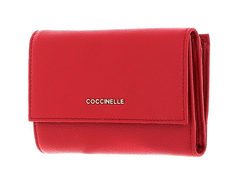 COCCINELLE Geldbörse Metallic Soft, aus echtem günstig online kaufen