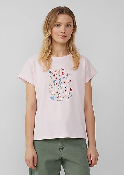 s.Oliver Kurzarmshirt T-Shirt T-Shirt mit Frontprint günstig online kaufen