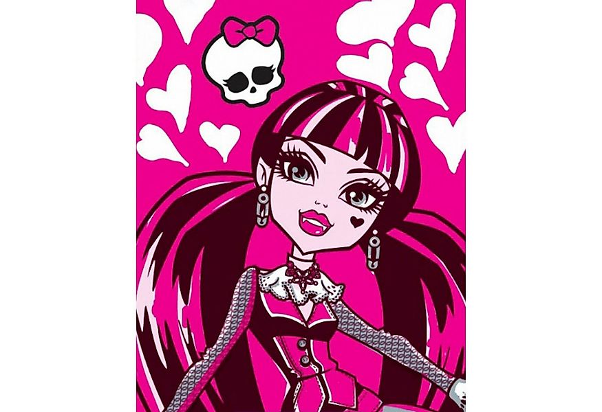 BERONAGE Tagesdecke Monster High Kinder-Decke Beauty Draculaura 110x140 cm günstig online kaufen