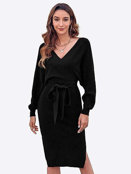 Imily Bela Strickkleid Damen Bodycon-Kleid mit offenem Rücken (Packung, 1-t günstig online kaufen