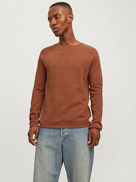 Jack & Jones Rundhalspullover JJEHILL KNIT CREW NECK NOOS mit Strukturstric günstig online kaufen
