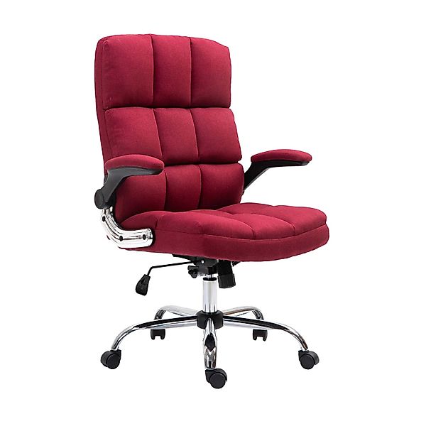 MCW Bürostuhl J21 Stoff/Textil Weinrot günstig online kaufen