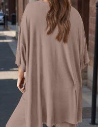 LUCKZON Pyjama Zweiteiler für Damen vorder günstig online kaufen