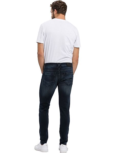 Cross Jeans Herren Jeans Jimi - Slim Tapered Fit - Blau - Blue Black günstig online kaufen