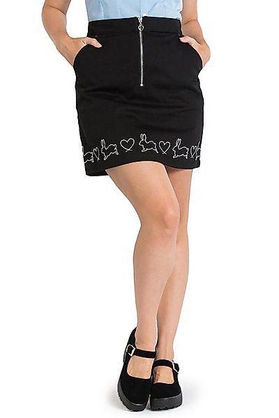 Hell Bunny A-Linien-Rock Hop Along Retro Vintage Besticktes Motiv günstig online kaufen