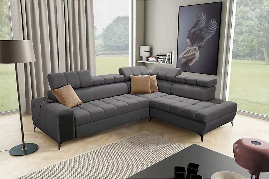 Kaiser Möbel Ecksofa Modernes,Ecksofa mit Schlaffunktion GRECO VII Avra Dun günstig online kaufen