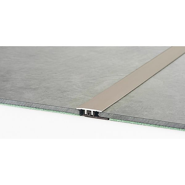 Übergangsprofil für Vinylböden Edelstahl 6 mm x 27 mm x 2700 mm günstig online kaufen