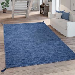 Paco Home Teppich "Kilim 210" rechteckig 12 mm Höhe Handgwebt, Flachgewebe, günstig online kaufen