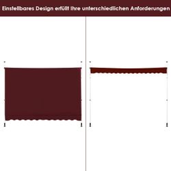 KOMFOTTEU Klemmmarkise Balkonmarkise Sonnenschutz ohne Bohren, günstig online kaufen