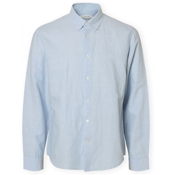 Selected  Hemdbluse Noos Regclay Shirt - Dusty Blue günstig online kaufen