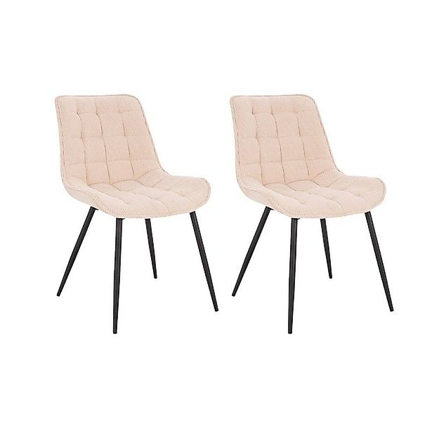 HOME DELUXE Esszimmerstuhl Polsterstuhl 2er - 8er Set IKALO (2 St), Gestell günstig online kaufen