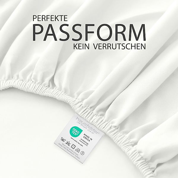 Hausfelder Spannbettlaken Topper Bettlaken 90x200 bis günstig online kaufen
