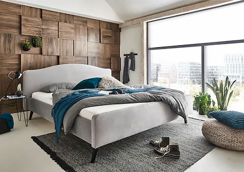 ATLANTIC home collection Polsterbett "Tamiga" mit Massivholzfüße günstig online kaufen