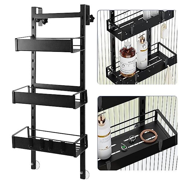 Melko Duschablage Duschregal ohne Bohren 3 Stück Duschkorb Duschorganizer, günstig online kaufen