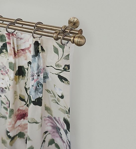 GARESA Gardinenstange "ESPERANCA" Ø 16 mm 2 läufig-läufig Wunschmaßlänge ru günstig online kaufen