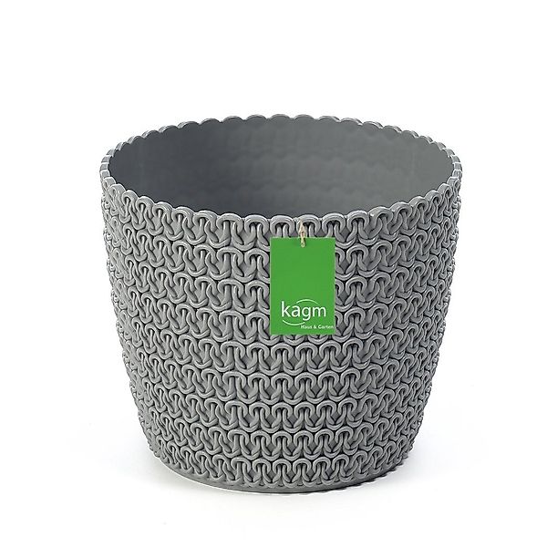 KAGM Blumentopf Übertopf Pflanztopf Strickstruktur sehr günstig online kaufen