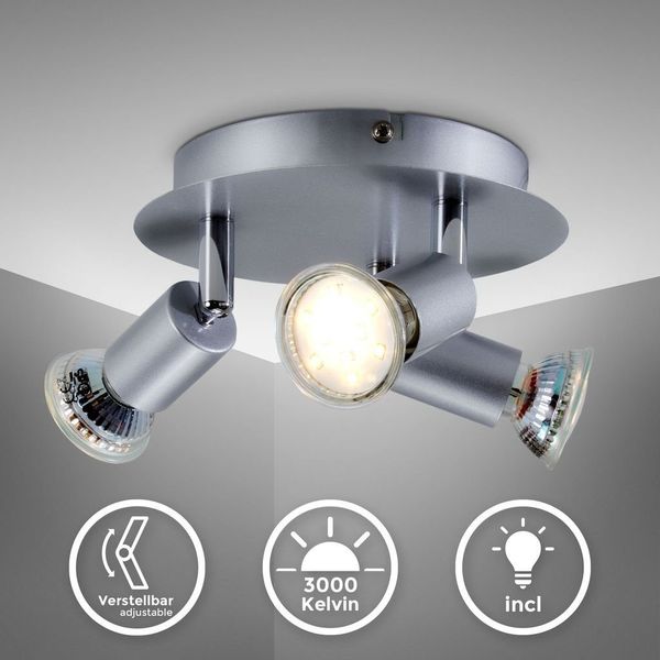 B.K.Licht Deckenleuchte 30-01-03R-T, LED wechselbar günstig online kaufen