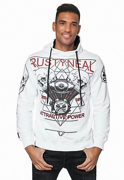 Rusty Neal Kapuzensweatshirt Rusty Neal Sweater mit rockigem Print günstig online kaufen