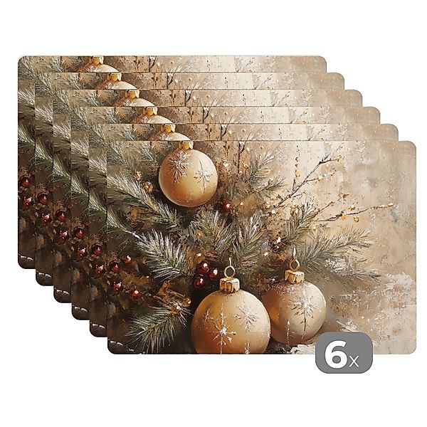 MuchoWow Platzset Weihnachten - Kugeln - günstig online kaufen
