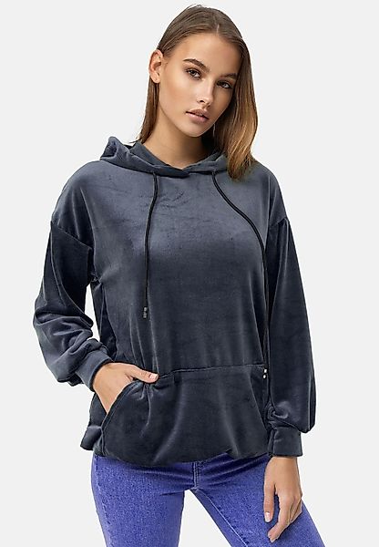 enflame Hoodie Langer Kapuzen Oversized Velours günstig online kaufen
