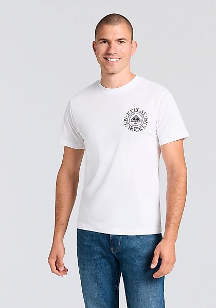 Replay T-Shirt Kontrastfarbener Replay- Druck günstig online kaufen