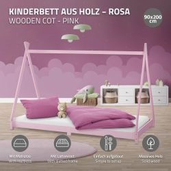 ML-DESIGN Spielbett Hausbett Tipi Zeltbett inkl. günstig online kaufen