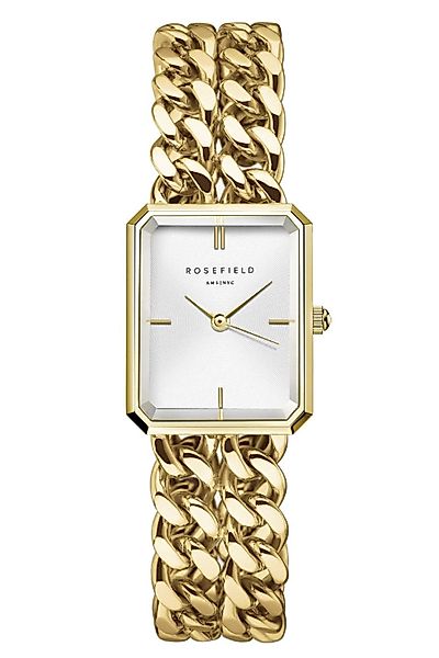 ROSEFIELD Quarzuhr Studio Double Chain Goldfarben günstig online kaufen