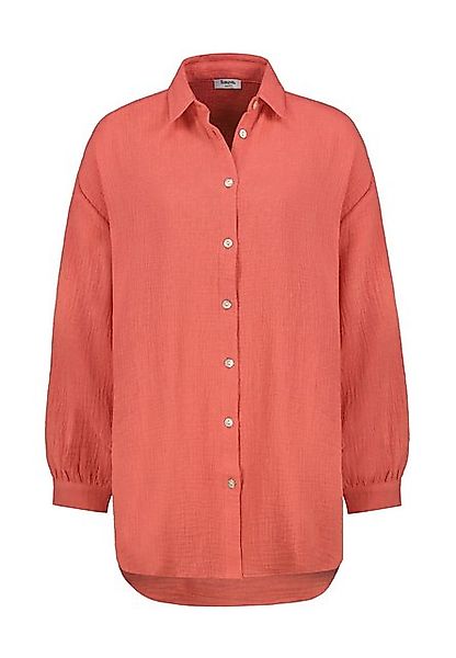 SUBLEVEL Blusenshirt Leinenhemd mit Knopfleiste und Brusttasche Crepe Bluse günstig online kaufen