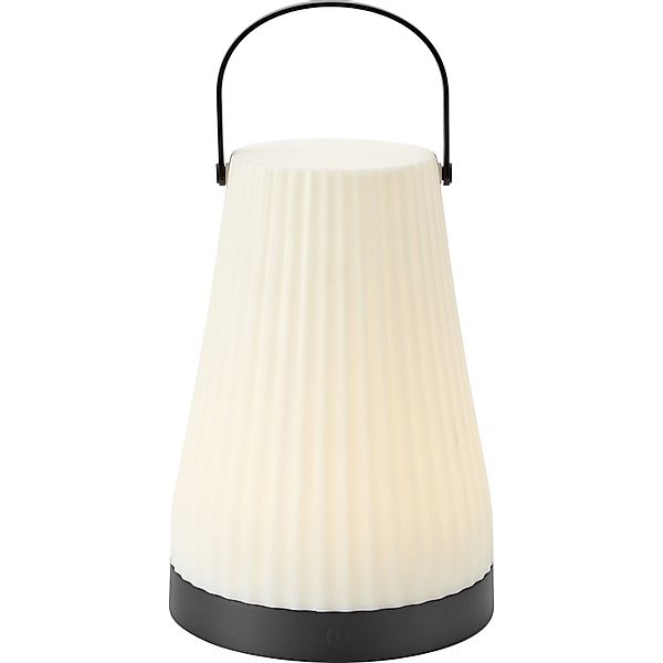 LED-Akku-Tischleuchte Sepino Ø 13 cm x 24,5 cm Schwarz-Weiß günstig online kaufen