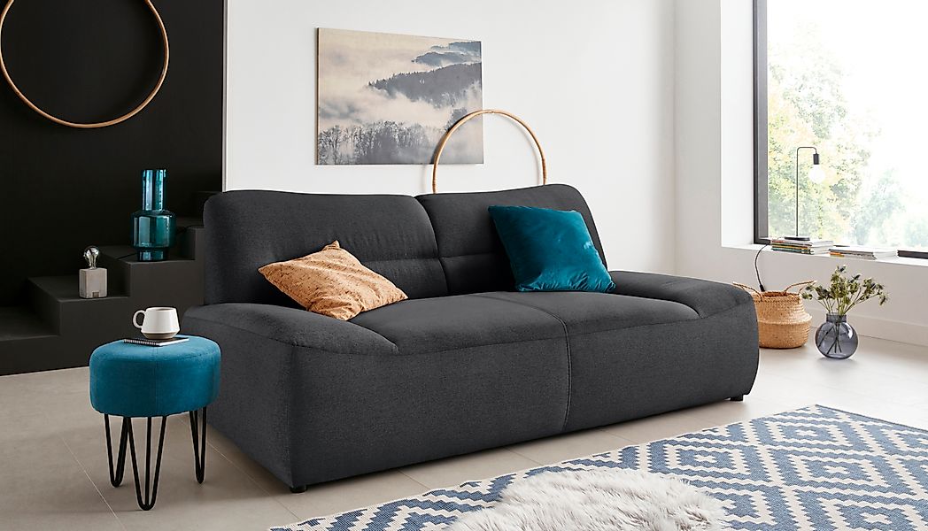 DOMO collection 2-Sitzer »Cesena modernes Sofa mit flachen Armlehnen, komfo günstig online kaufen