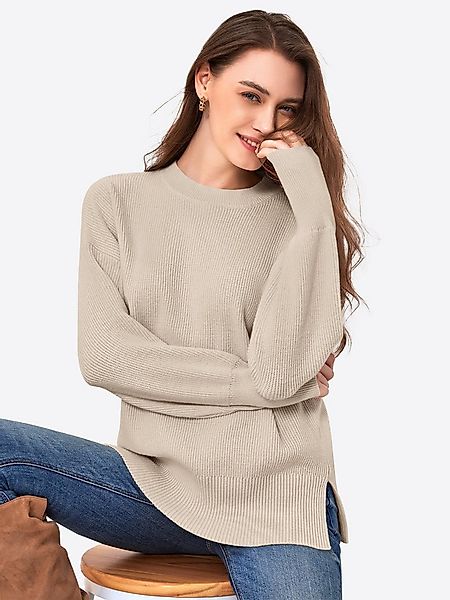 Imily Bela Sweater Damen Oversize-Pullover aus Rippstrick (Packung, 1-tlg., günstig online kaufen