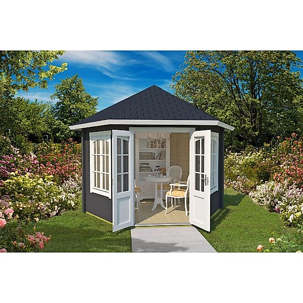 Lasita Pavillon Rivera 44 Carbongrau 350 cm x 303,1 cm günstig online kaufen