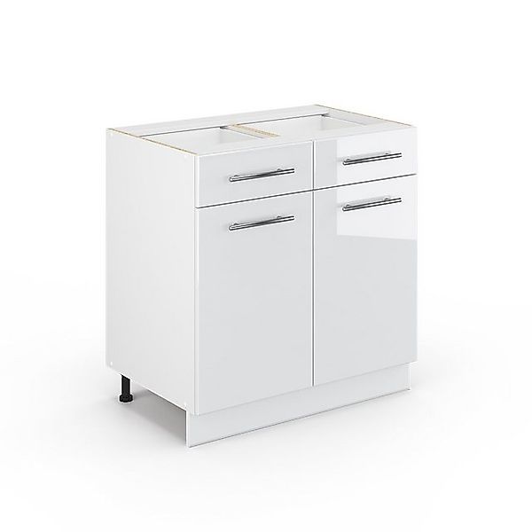Vicco Unterschrank Fame-Line, Weiß Hochglanz/Weiß, 80 günstig online kaufen